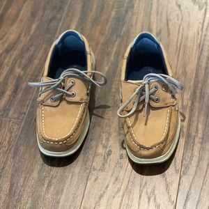 Boys Sperry Top Spider Shoes Size 1M Tan